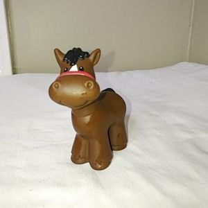 Fisher Price Brown Horse 1997 Replacement Part Red Bridle